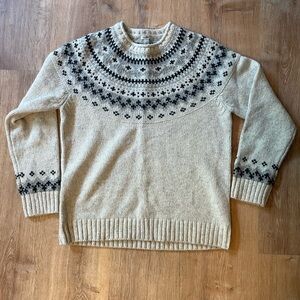 LL Bean Fair Isle Sweater